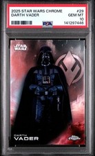 2025 TOPPS CHROME STAR WARS DARTH VADER #29 PSA 10 picture