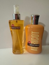 Bath & Body Works Signature Vanillas APRICOT Lotion & Fragrance Mist SET Rare picture