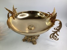 13” Rare Signed with tag Centerpiece 24k Gold Phoenix dragon (K2) picture
