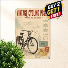 Distressed Weathered Iron Wall Plaque Vintage Industrial Metal Tin Sign picture