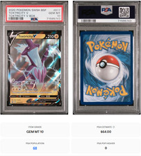 2020 POKEMON SWSH BLACK STAR PROMO PSA 10  POP 68 picture