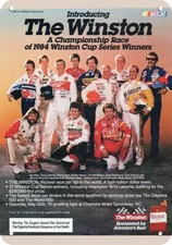 1984 WINSTON CUP NASCAR Drivers Winners Petty 1985 DECORATIVE REPLICA METAL SIGN picture