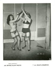 RARE BETTIE PAGE VINTAGE 1950's 4 x 5 PHOTOGRAPH BY IRVING KLAW picture