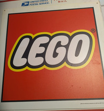 Official LEGO   Store Display Sign 16x16 Double Sided Rigid Plastic Rare picture
