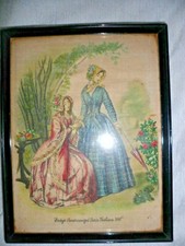 1848 GODEY'S LADY'S Victorian Fashion Civil War Antebelllum Needlepoint Antique picture
