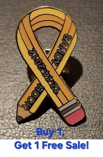 2012 SANDY HOOK NEWTOWN CT  SCHOOL LAPEL PIN PENCIL RIBBON MEMORIAL Brand New picture