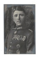 AP1402 - WW1 - FLYING ACE, MAX IMMELMANN, 17 KILLS & SHOT IN 1916 - 2x rppc rare picture