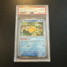 PSA 10 2025 Psyduck 007 with SWIRL Mega Evolution Cosmos Holo Black Star Promo picture