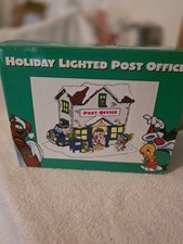 1998 Warner Bros Studio Store Looney Tunes Village Holiday Lighted Post Office picture