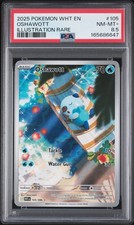 2025 Pokemon Oshawott 105/086 Illustration Rare PSA 8.5 White Flare picture