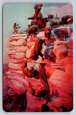 Montana Historical Society Buffalo Jump Pishkun Diorama Postcard picture