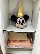 Disney Brave Little Tailor Minnie Mouse Musical Porcelain Doll in Original Box picture