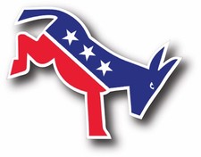 Progressive Donkey Democrat Election Bumper Sticker Anti-Trump picture