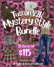 Y2K Mystery Style Bundle Big Box Curated for Women & Teen Thrifted Clothes Lot picture