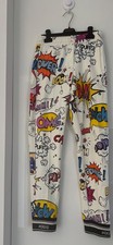 DOLCE & GABBANA Comic Pop Art Sweatpants Joggers White Size 11/12 Authentic IT picture