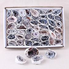 100% Lovely Natural Agate Mineral Specimen Cut Agate Geode 