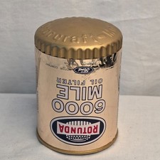 Vintage Ford Rotunda 6000 Mile Oil Filter R 1-A C1AZ-6731-A Motorcraft Gold Can picture