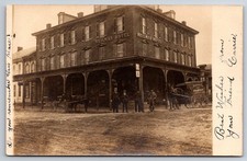 Jonestown Pennsylvania Heilman Hotel Horse Drawn Delivery Wagon Real Photo RPPC picture