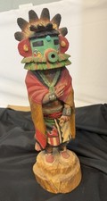 Hopi  Kachina Doll by Marlon Huma 1st Mesa Hand Carved 14.5” Signed picture