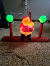 Vintage Royal Electric Santa Claus Candolier 4-Light Christmas Centerpiece  picture