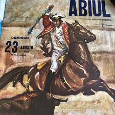 3 Vintage Portuguese Bullfight Posters picture