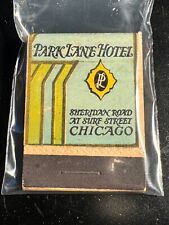 MATCHBOOK - 1930S - PARK LANE HOTEL - CHICAGO, IL - UNSTRUCK picture