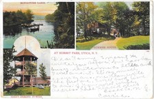 Summit Park Utica NY Multi-View A.C. Bosselman Postcard c1907 Litho picture