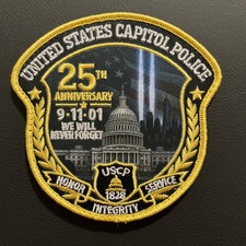 September 11 (9/11/01) 25th Anniversary_U.S. Capitol Police Shoulder Patch picture