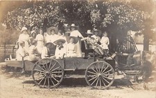 J53/ Interesting RPPC Postcard c1910 Horse-Drawn Buggy Wagon 182 picture