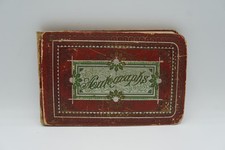 Antique 1887 Paragon Autograph Album Willie Platt Bertha Edison Oneonta NY MA picture
