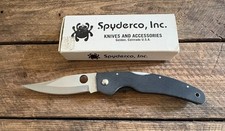 Vintage Spyderco Renegade C23GP Folding Knife - GIN-1 Plain Blade - New in Box picture