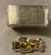Medicom 100% Bearbrck ~ BAIT Be@rbrck Gold Bar 999.99 picture