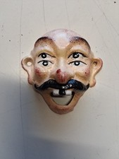 Vintage Wilton Cast Iron Bottle Opener Double Vision 4 Eyed Man picture