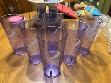 Pepsi 32oz Plastic Soda Cup Houston Texas USA Made In Taiwan  G.E.T  Lot Of 6 picture