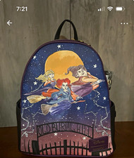 Loungefly Disney Hocus Pocus Old Burial Hill Mini Backpack Multicolor NWT picture