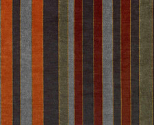 Etro Multicolor Striped Velvet Uphol Fabric- Via Aureliana / Nero 3 yds 9428101 picture