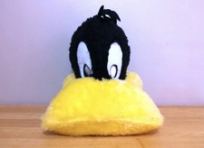 Extremely Rare Vintage Looney Tunes Daffy Duck Plush Mask Hat Cosplay Halloween  picture