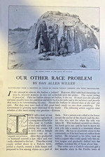 1907 Race Problems in America Native Citizens illustrated picture
