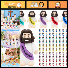 100pcs Mini Jesus Figures - Cute Jesus Loves You Statues for Gifts & Decor picture