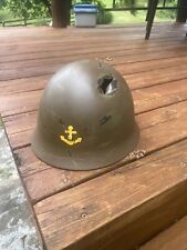 WWII Japanese Battle Damaged Type 99 Helmet (Repainted) picture