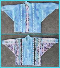 Vintage Kimono, Handmade, Quilted Multicolor, Women's L/XL picture