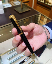 NEW 2025 Cartier Black Gold Ballpoint Pen Luxury VIP Rare Edition Full Box picture
