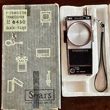 Vintage Sears Transistor Transceiver Handheld With Box Mint picture