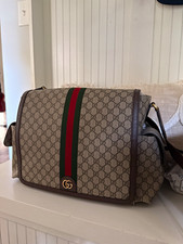 Authentic Gucci Diaper Bag Brown Canvas 2025 Model picture