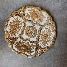 Antique Meissen Rococo Gold Relief Plate 11