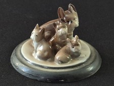Vintage German Porcelain Puppies Ardico 9216 Four Dogs picture