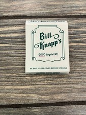 Bill Knapp's Mid-America's Finest Restaurant Building Vintage Matchbook picture