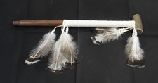 Native American Antler Pipe, Cherokee Made Smoking Pipe, 19