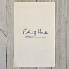 Vintage 1960s The Eating House Restaurant Menu Skimobile North Conway NH picture