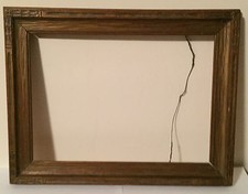 Antique Arts & Crafts Picture Frame Carved and Giltwood for Oil Painting Wood picture